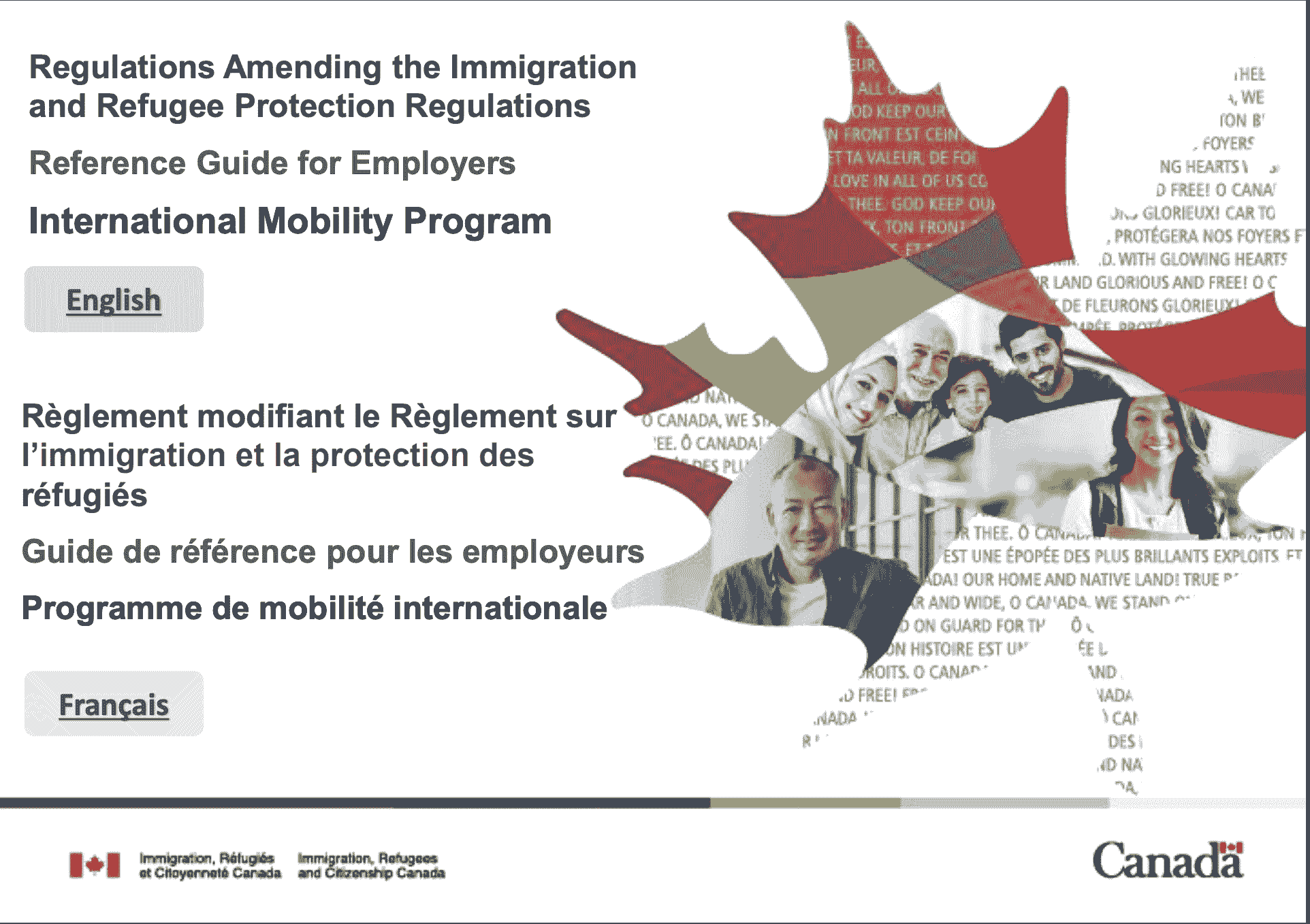 Immigration and Refugee Protection Regulations Reference Guide for Employers