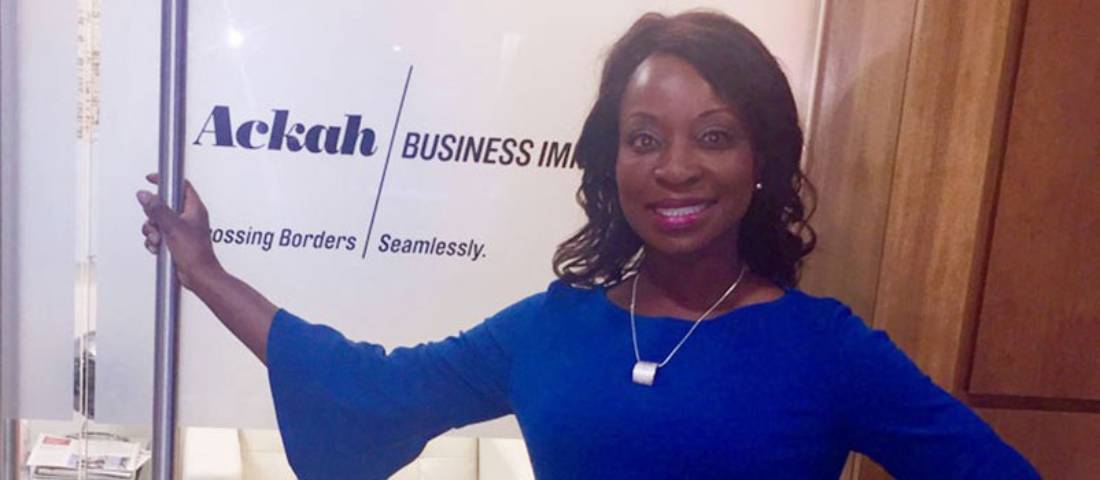 Evelyn Ackah  nominated for the board of the Calgary Chamber of Commerce