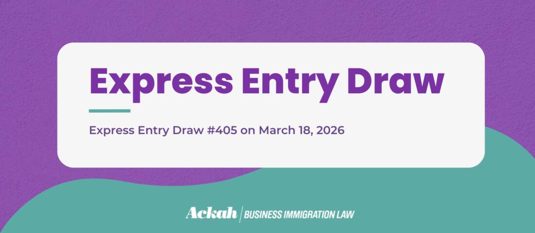 Express Entry Draw #405 on March 18, 2026