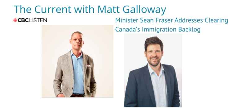 Minister Sean Fraser On Clearing Canada’s Immigration Backlog